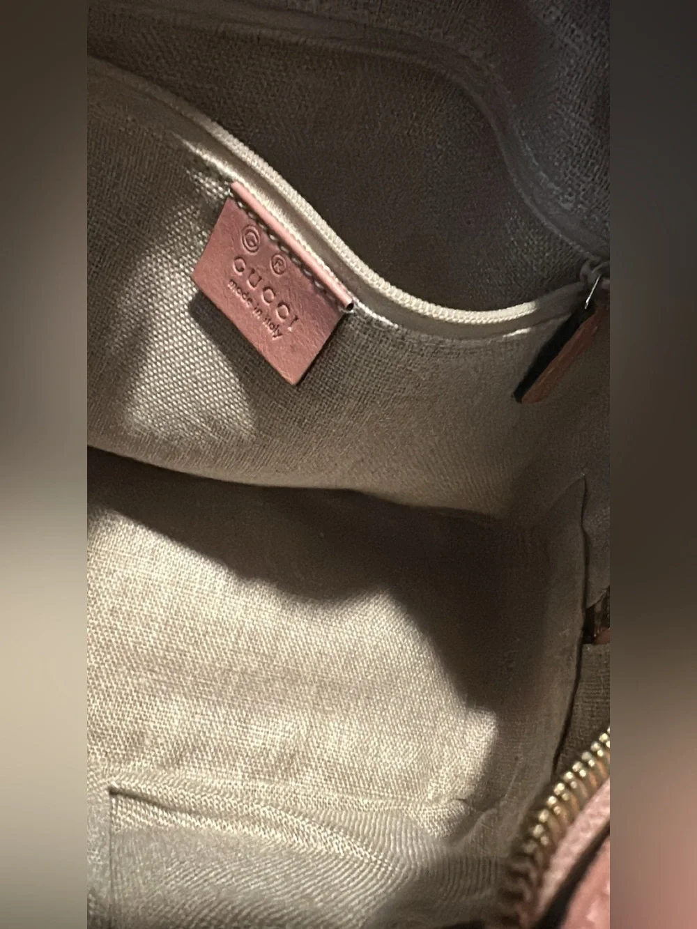 Gucci Pink Microguccissima top handle crossbody purse